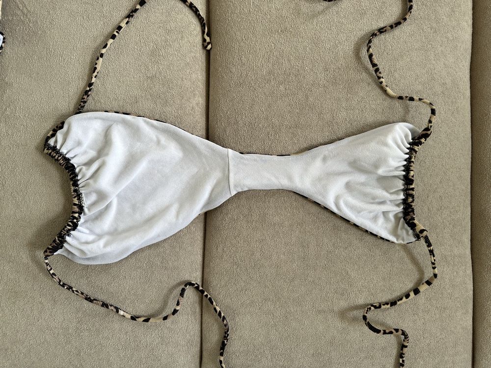 Bikini w panterkę + gratis stanik | strój kąpielowy dwuczęściowy