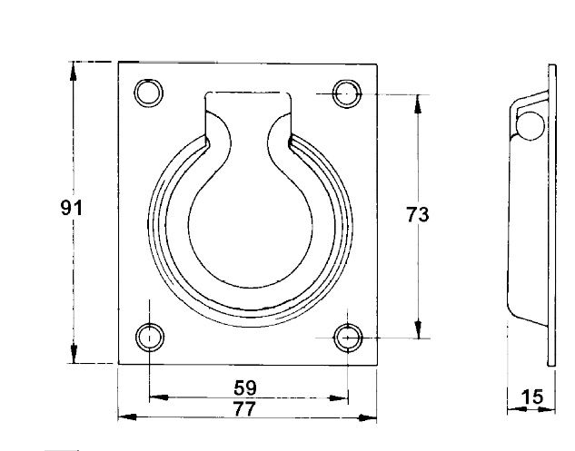 Uchwyt podłogowy uchwyt mocowania ładunku-200 kg