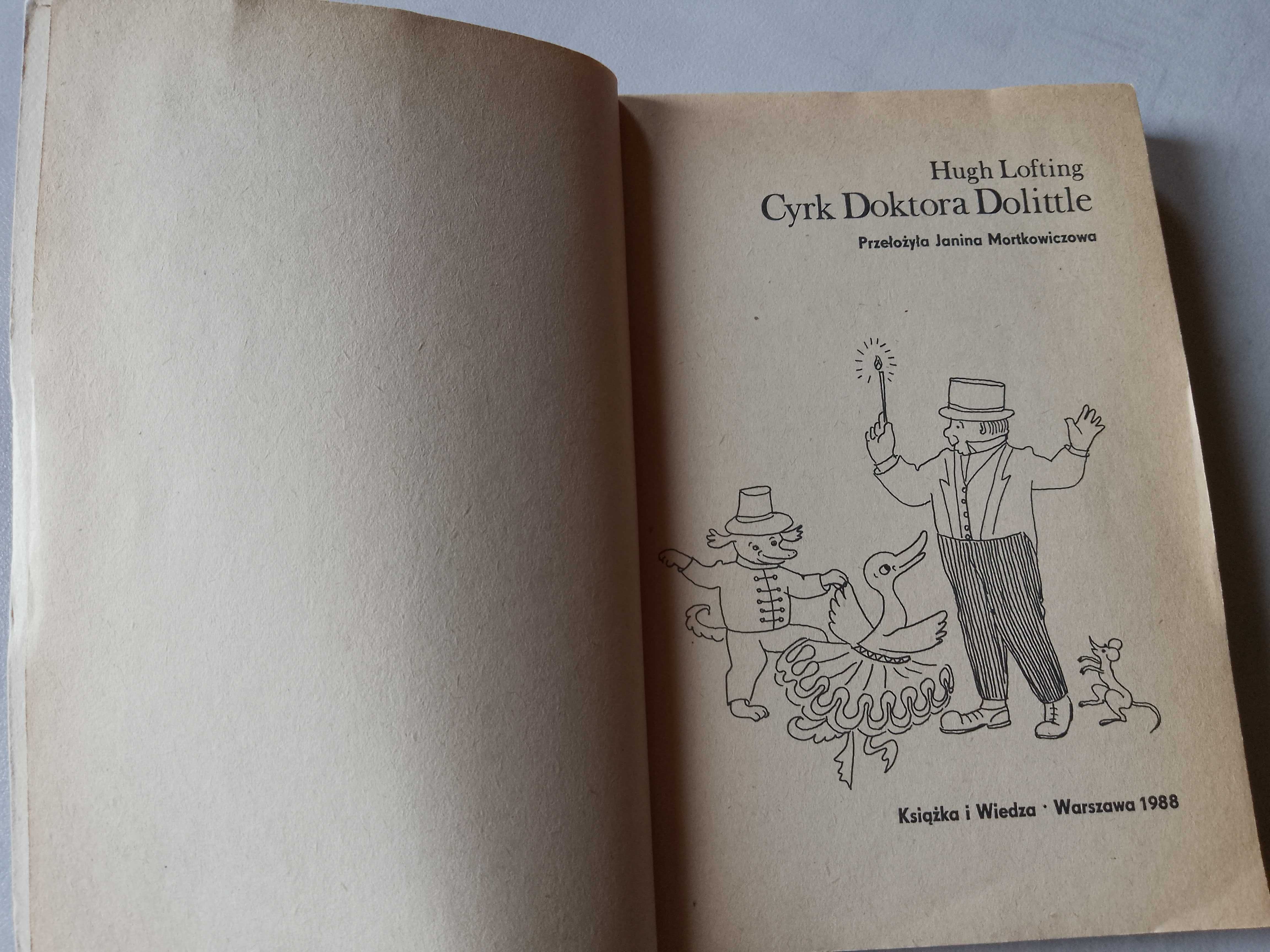 H. Lofting "Cyrk Doktora Dolittle" 1988