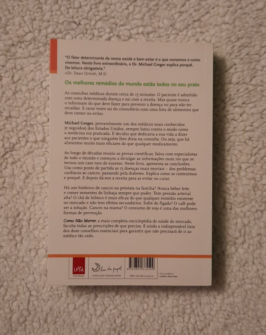 Livro Como Não Morrer