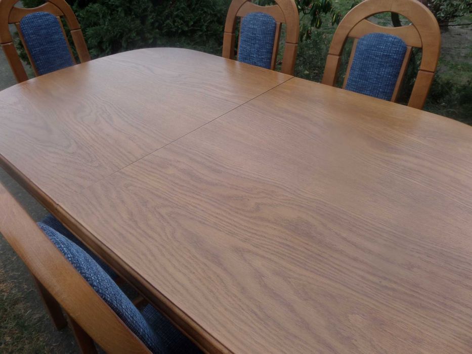 dębowy  stół ludwikowski  + 6 krzeseł stan bdb wysyłka dowóz