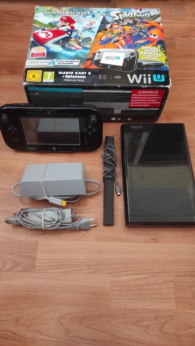 Wii c/jogos e comando e Wii-U