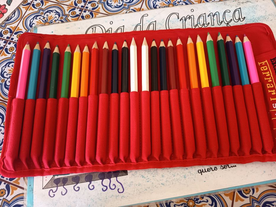 Estojo de lápis de cores para crianças
