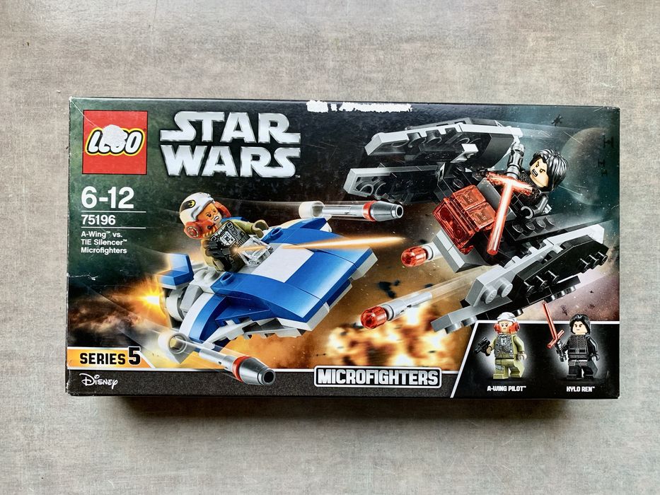 LEGO 75196 Star Wars A-Wing kontra TIE Silencer [BEZ FIGUREK]