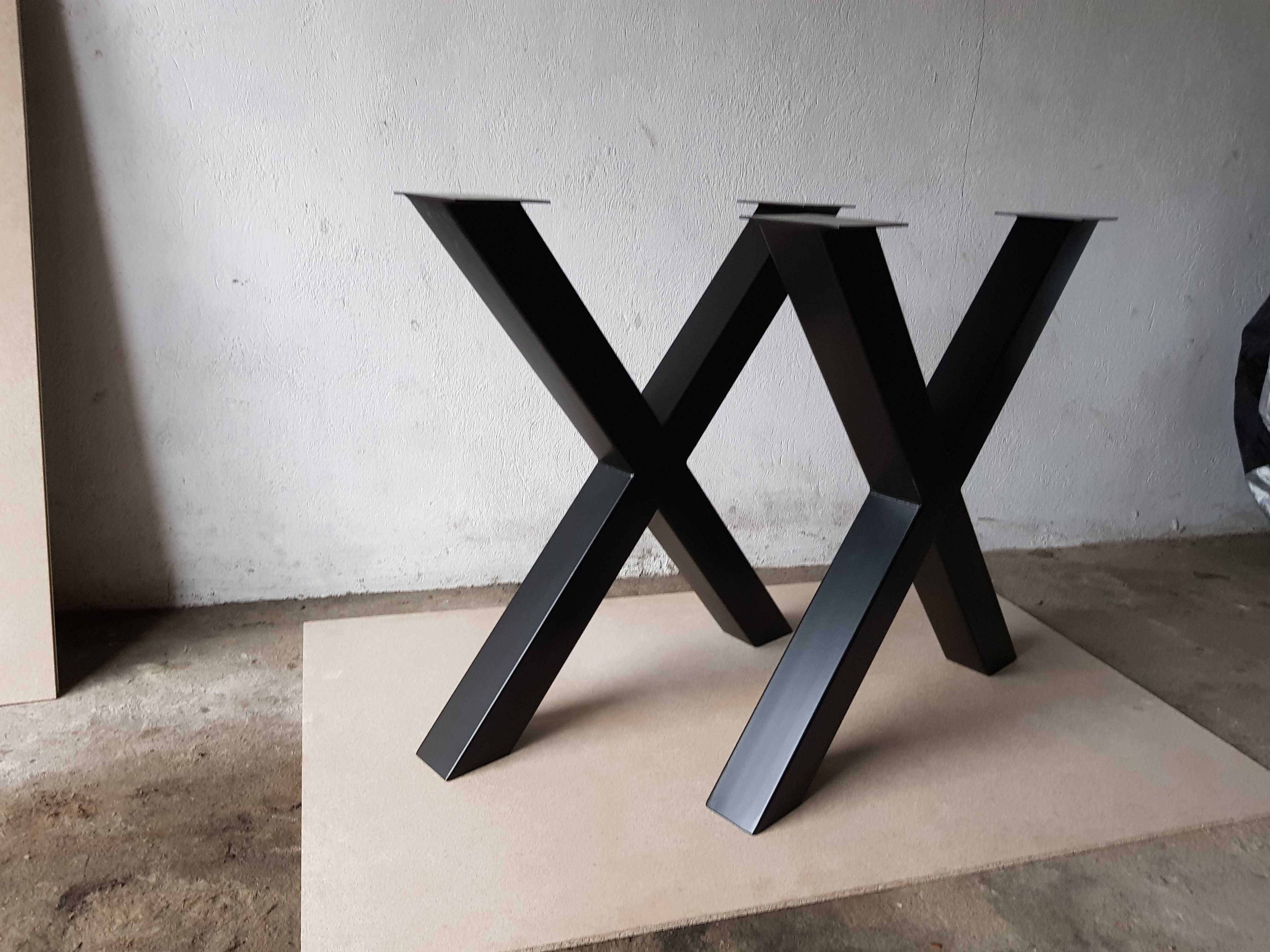 Nogi do stołu X,Metal/Loft, industrialny X