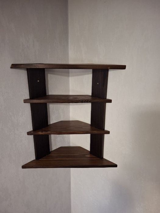 Поличка кутова деревяна