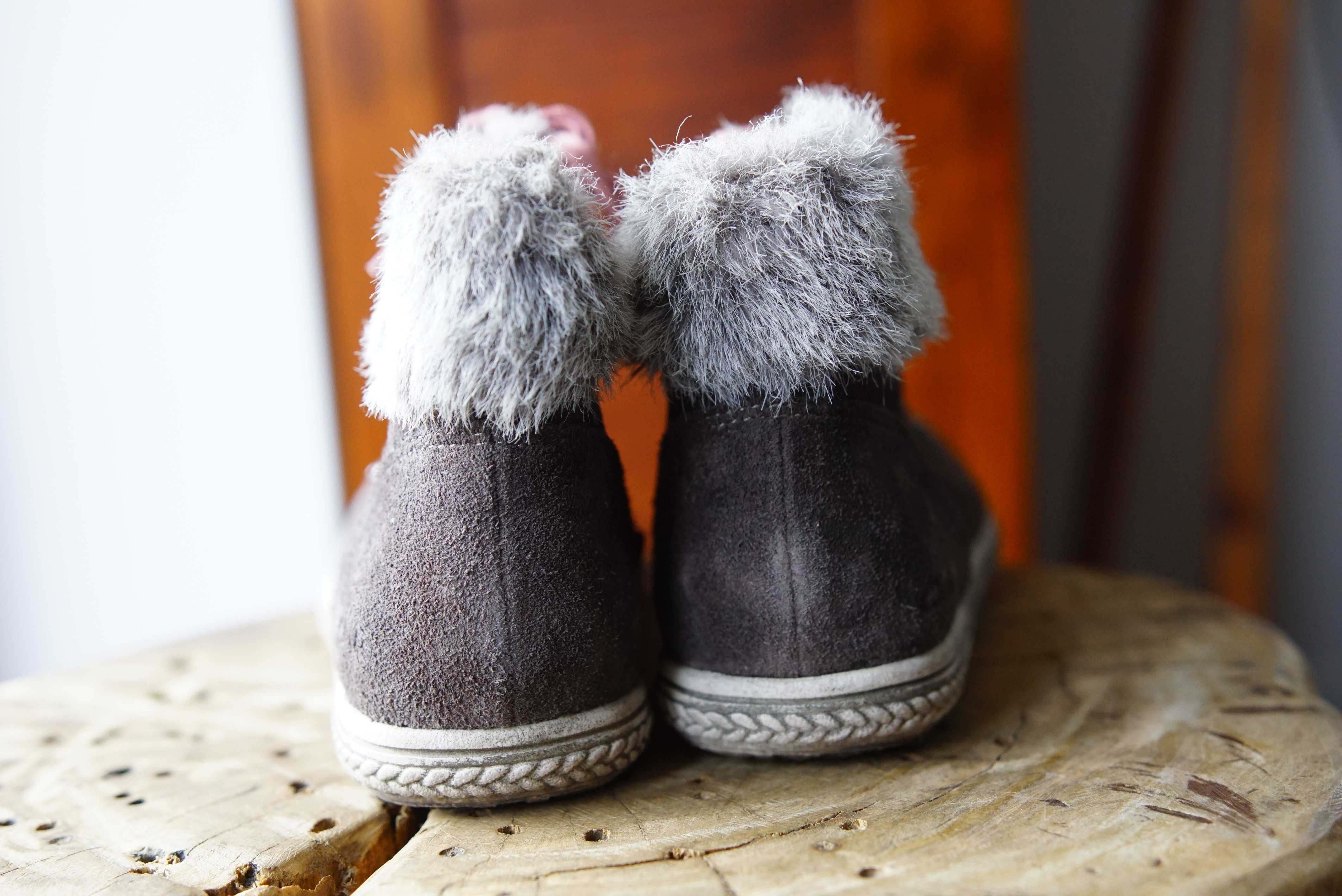 Trzewiki Clarks r. 31 szaro-brązowe