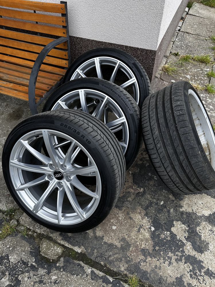 Koła lato 19 cali Audi A5 A4 A6 A7 continental 255/35r19 komplet