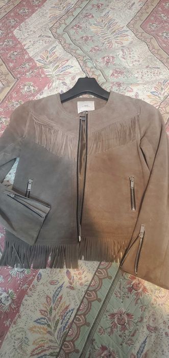 Кожана куртка Mango XS