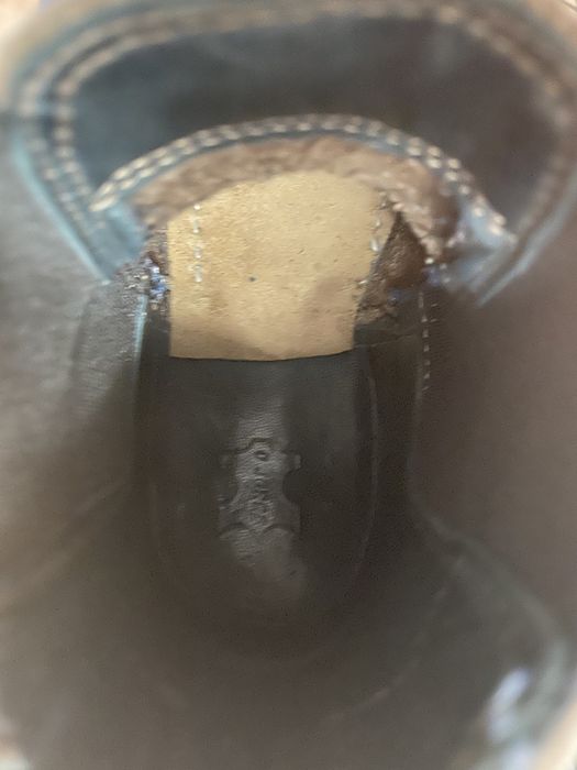 Botins de pele encerada