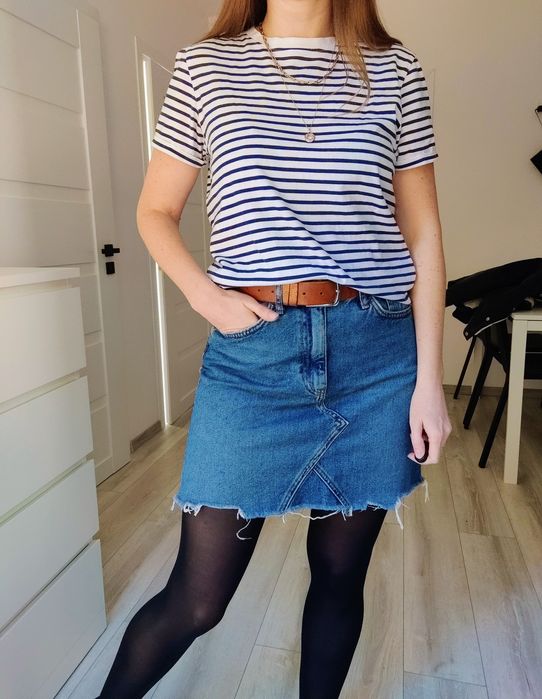 Spódnica mini krótka damska jeansowa niebieska River Island Petite S/M