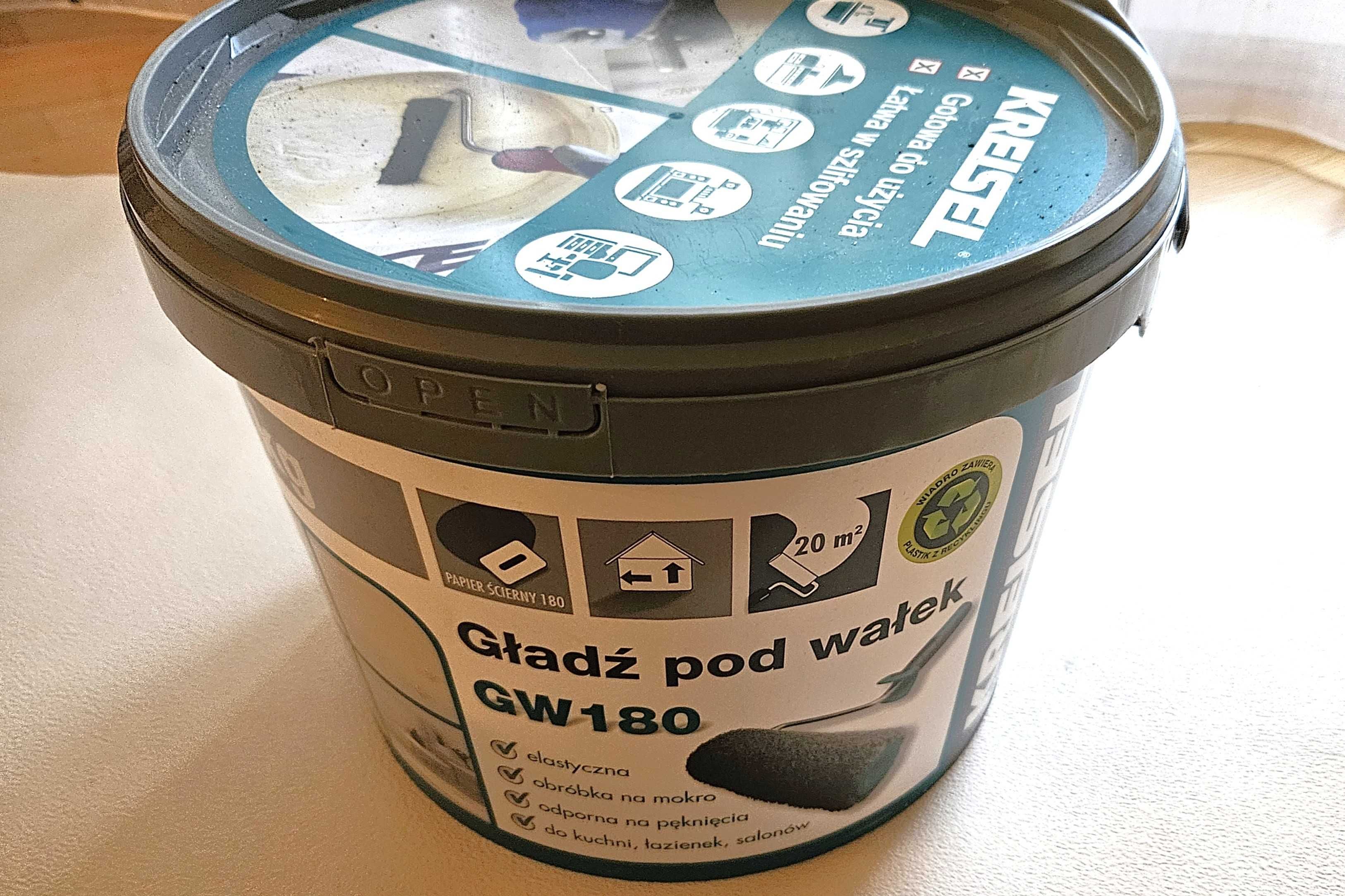 Gładź pod wałek Kreisel 20 kg + Mapei M grunt 5 l