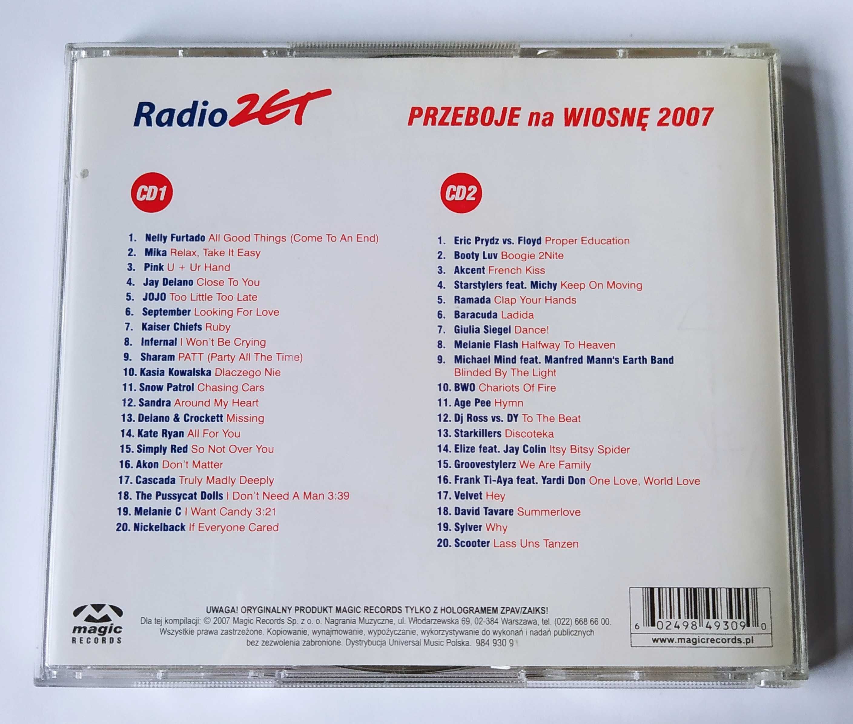 Radio ZET Siła Muzyki Przeboje Na Wiosnę 2007 2 CD