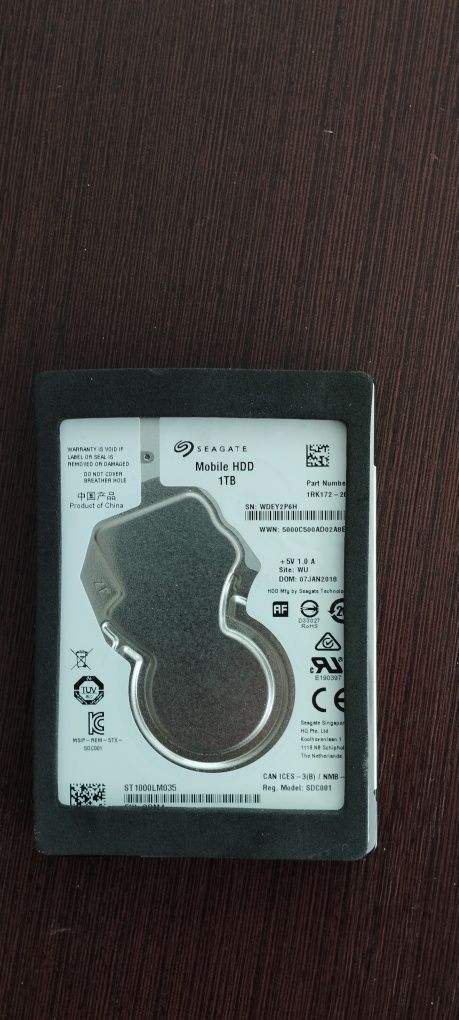 Жёсткий диск seagate на 1 ТB