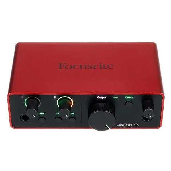 Аудіоінтерфейс Focusrite Scarlett Solo 4th Gen/Studio - В наявності
