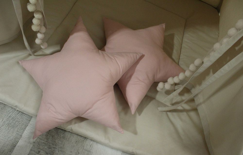 Dostępny od ręki! TIPI namiot beżowy, brudny róż, pomponiki