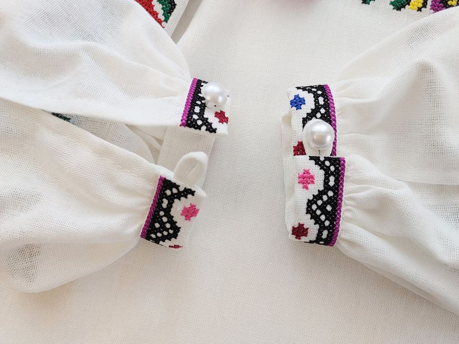 104-140 Вишиванка вишита сорочка на дівчинку