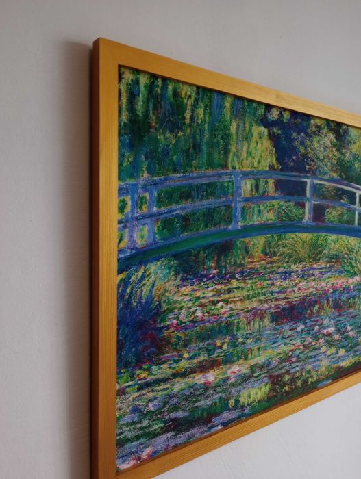 Obraz na płótnie -Japoński most, Claude Monet, 50x70cm