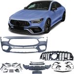 Para-choque AMG grelha Panamericana em preto Mercedes CLA C118 de 2019