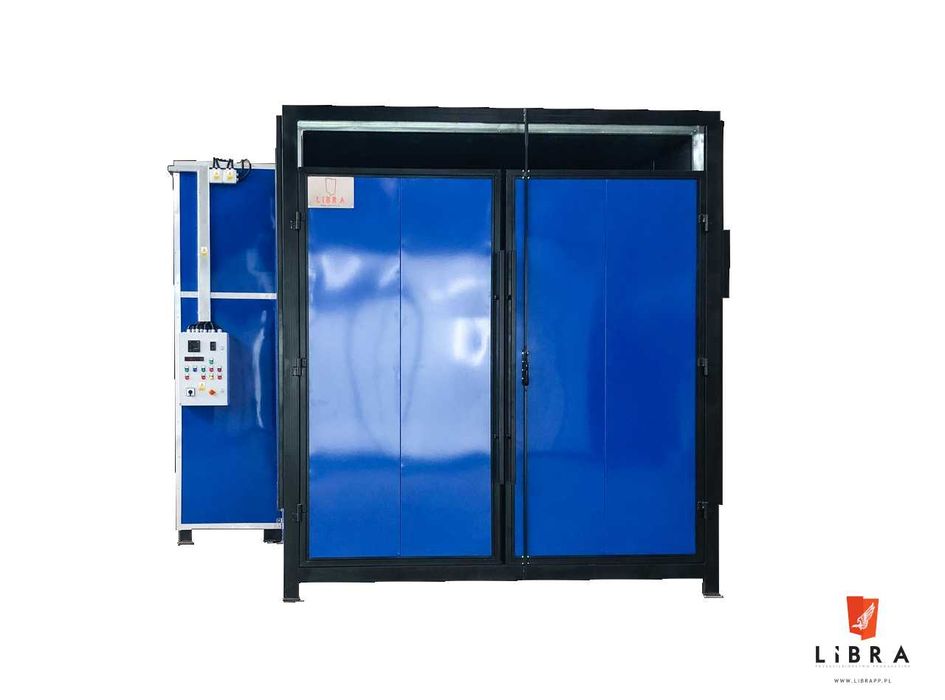 Piec olejowy 10m długości, malarnia lakiernia proszkowa