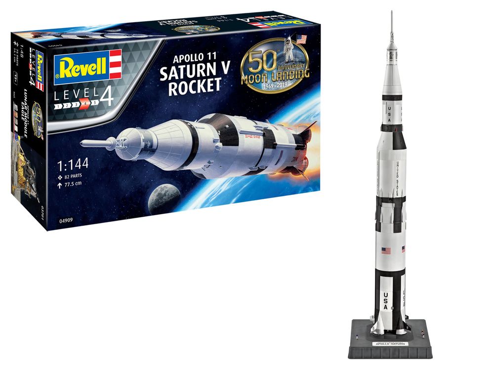 Model do sklejani RAKIETA 1/144 /04909/ APOLLO SATURN V REV-04909