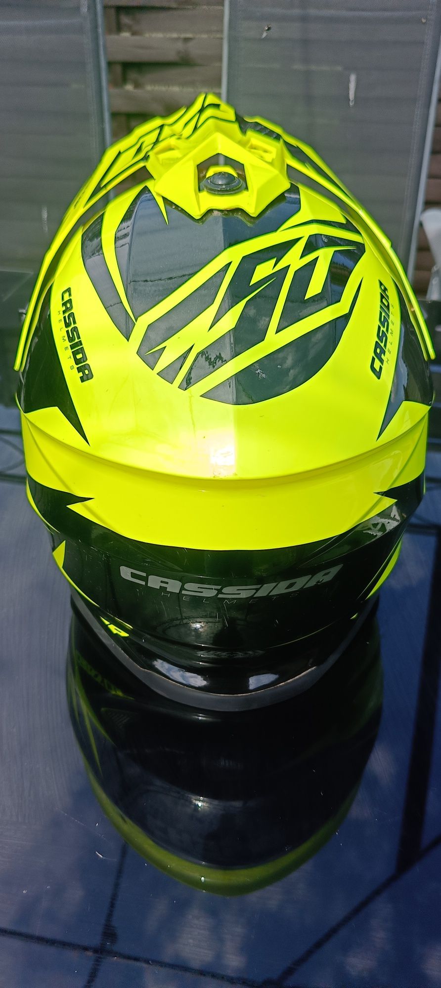 Kask cross enduro CASSIDA + GOOGLE