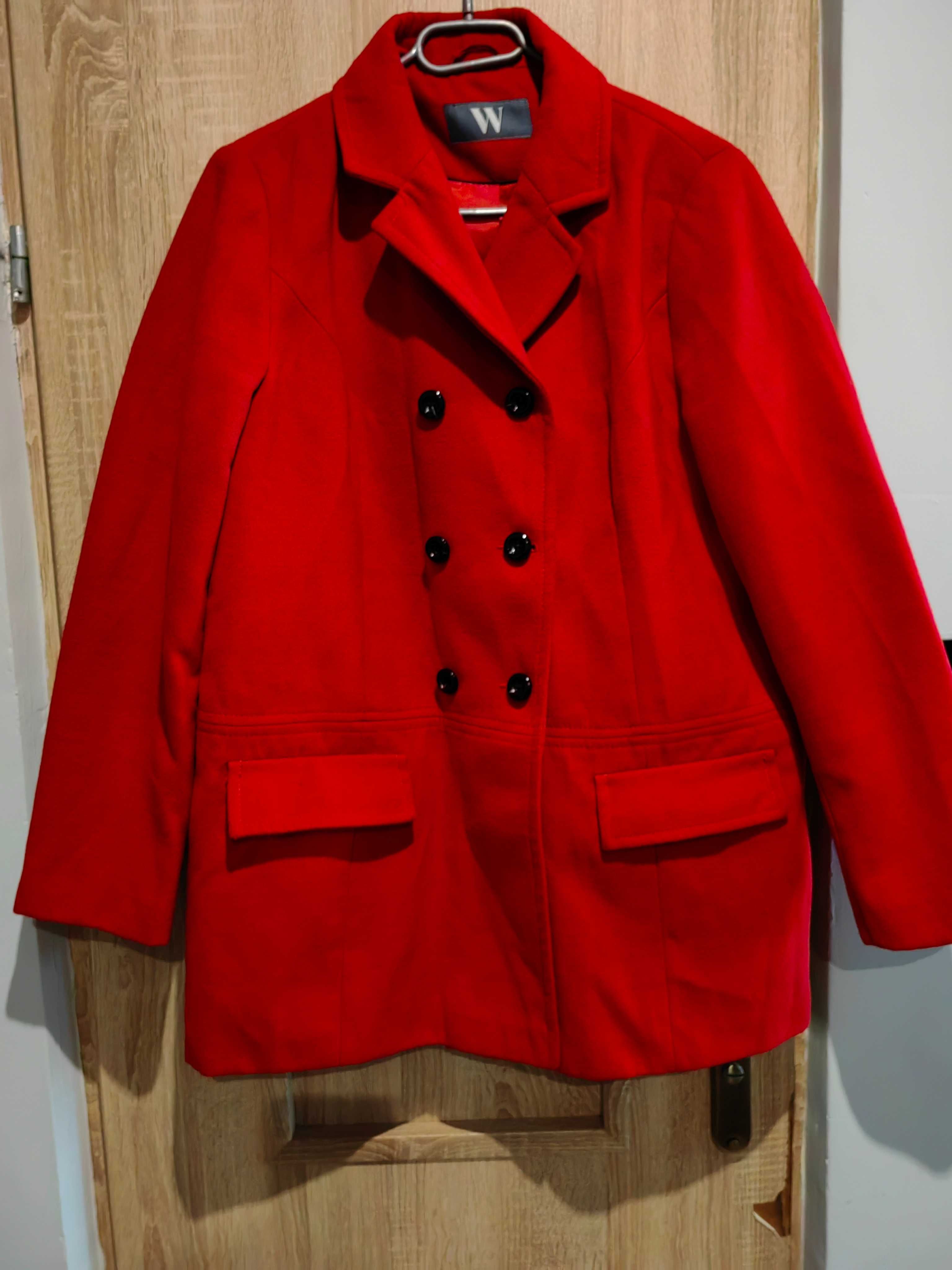 płaszczyk płaszcz czerwony