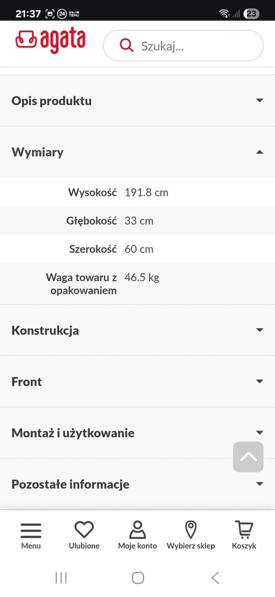 Sprzedam szafkę na buty