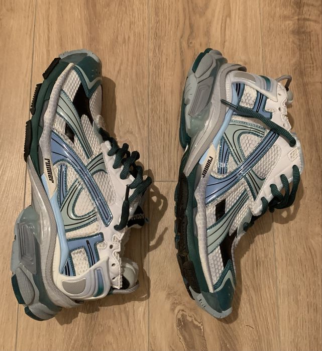 Balenciaga Runner White Green Blue