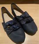 ZARA granatowe balerinki 35