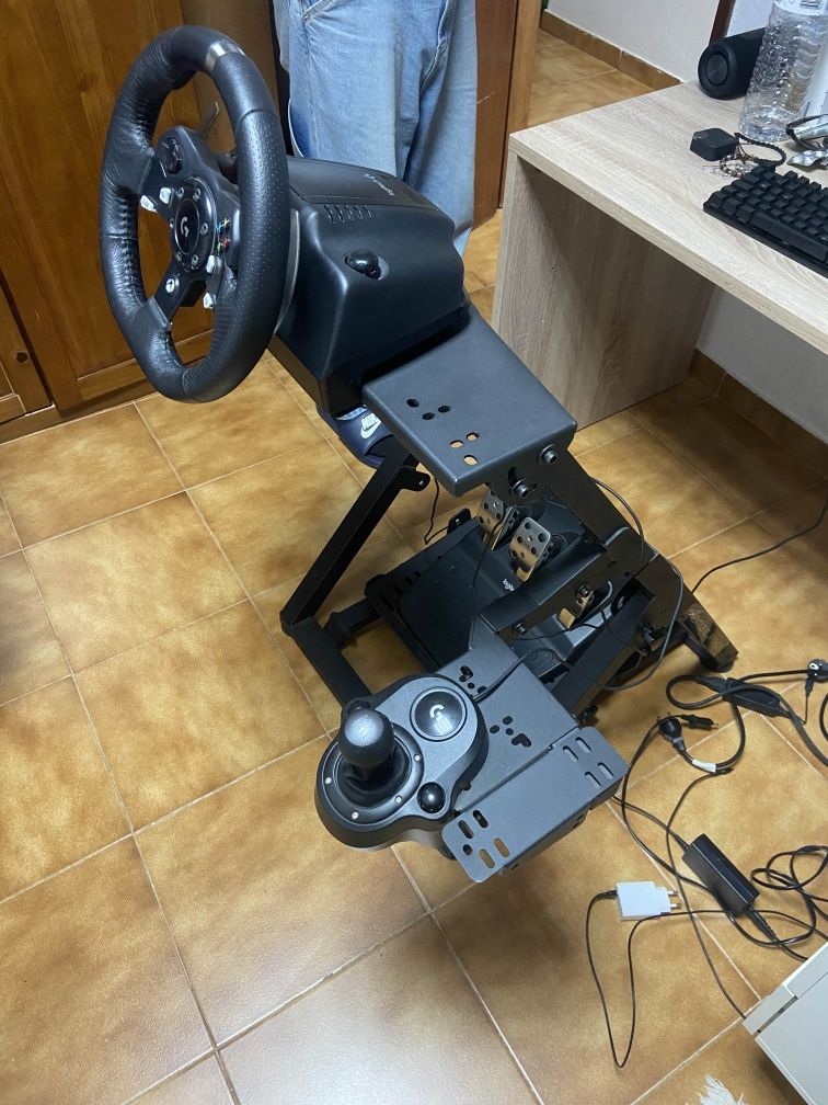 Simulador Completo Volante G920, Pedais, Mudanças e Suporte.