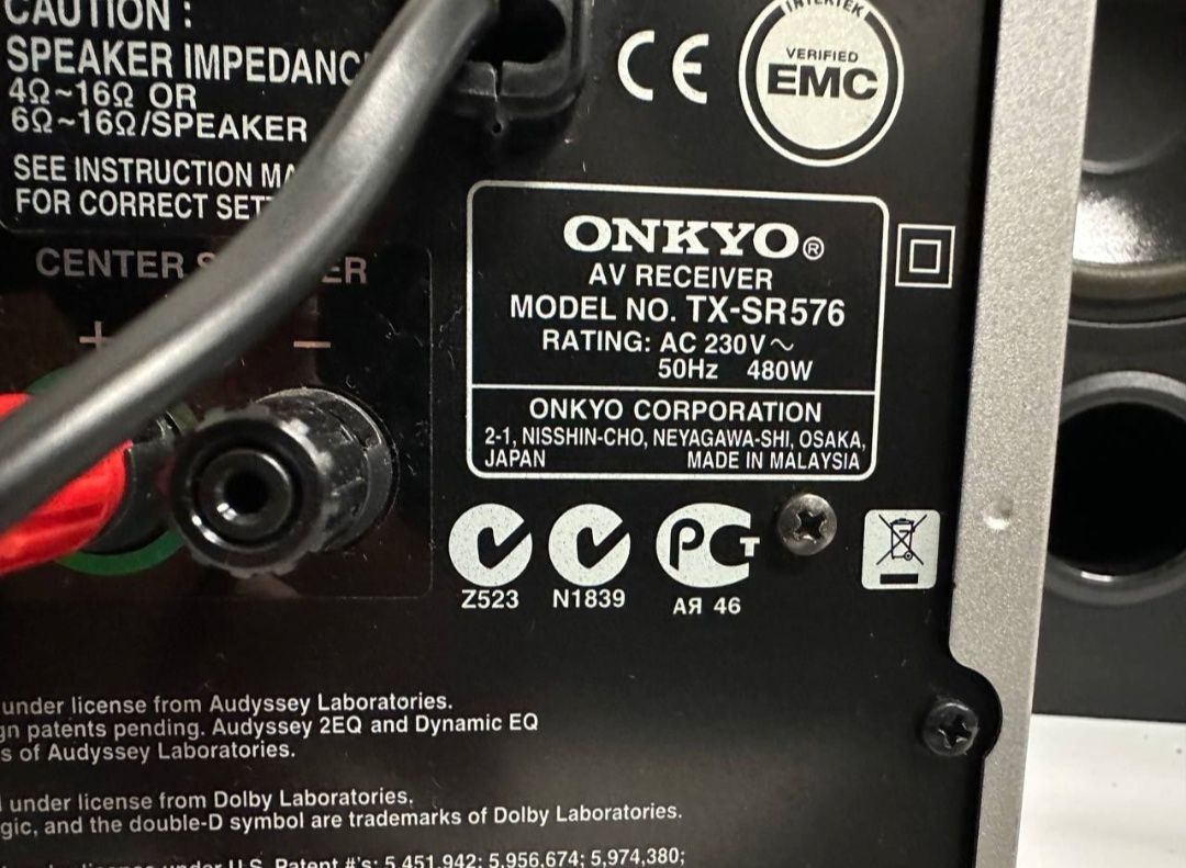 7.1 Amplituner Onkyo TX-SR 576, HDMI, 7*130 watt