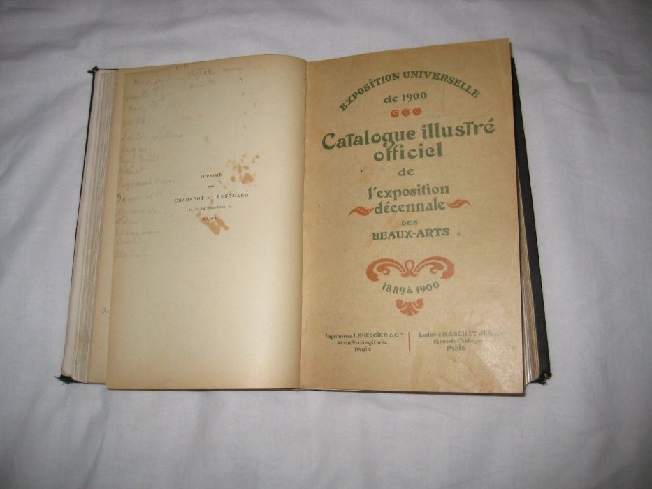 Продам книгу Каталог художественной выставки Париж 1900 год.