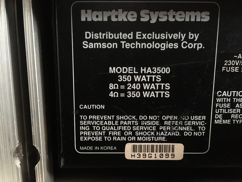 Zestaw do gitary basowej Hartke HA350 plus kolumna 4x10