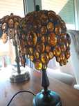 Lampa z bursztynów