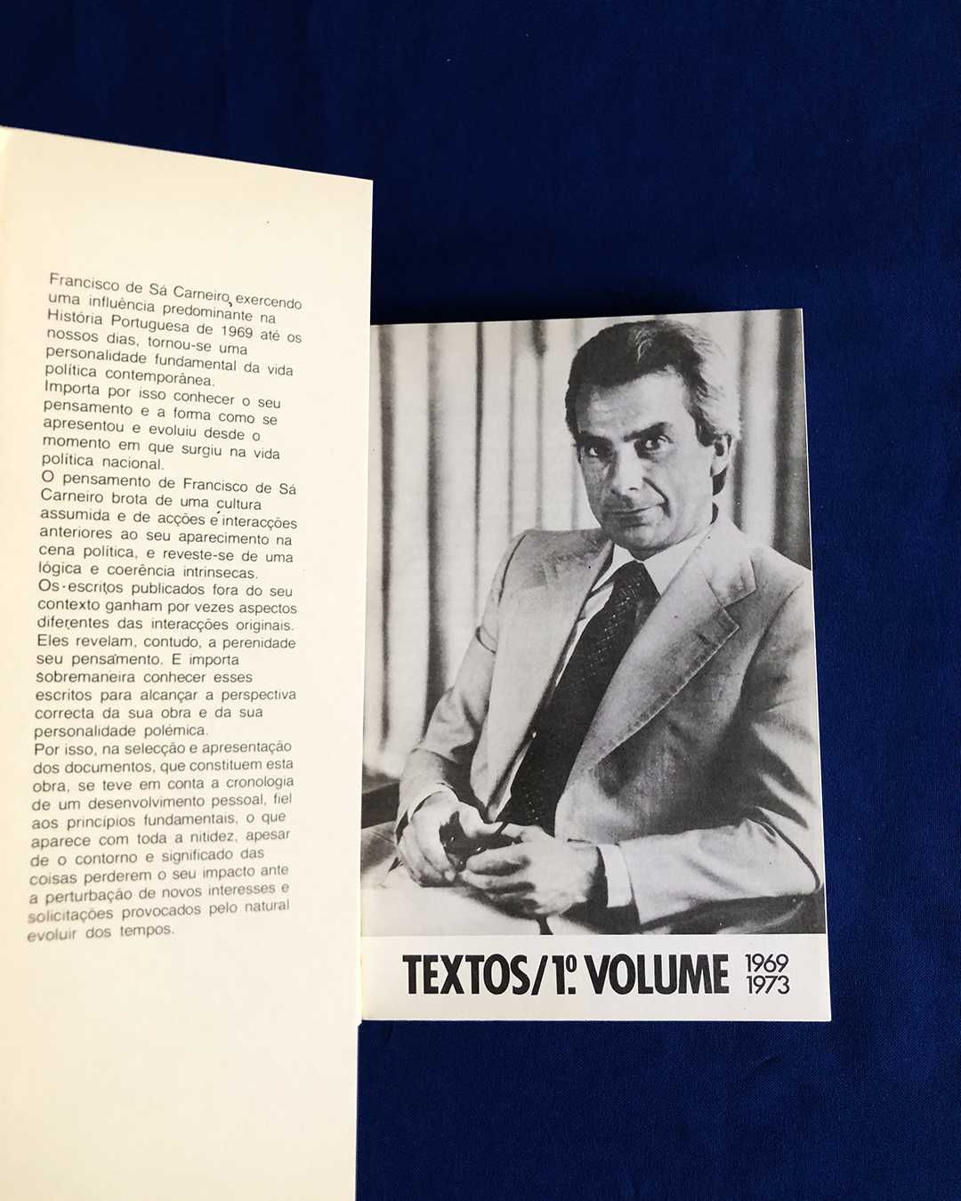 Francisco SÁ CARNEIRO - TEXTOS - 3 volumes