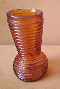 Wazonik wazon pierścienie Prądniczanka kolor bursztynowy