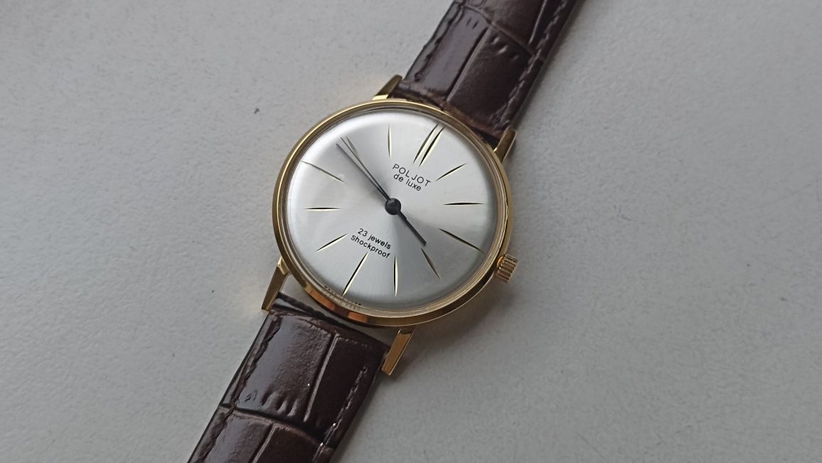 Годинник часы Полет Poljot De Luxe, мех. 2209 23 камня, СССР