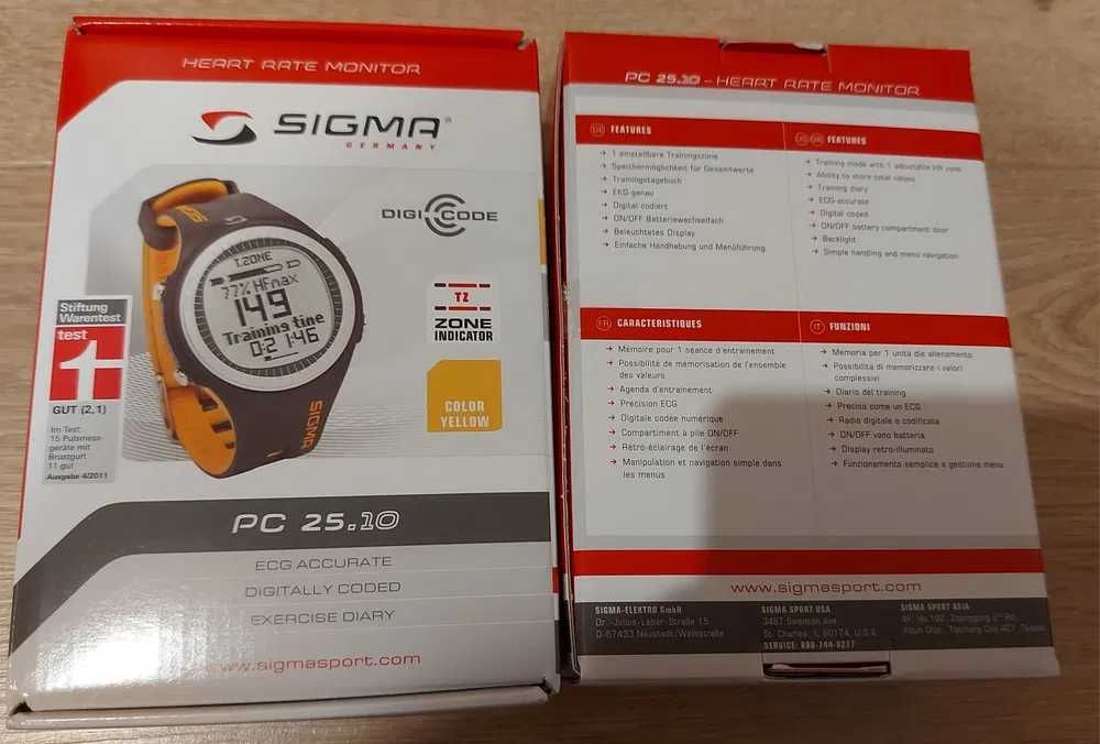 Nowy zegarek do biegania,Czujnik tętna pulsometr Sigma PC na rower 25