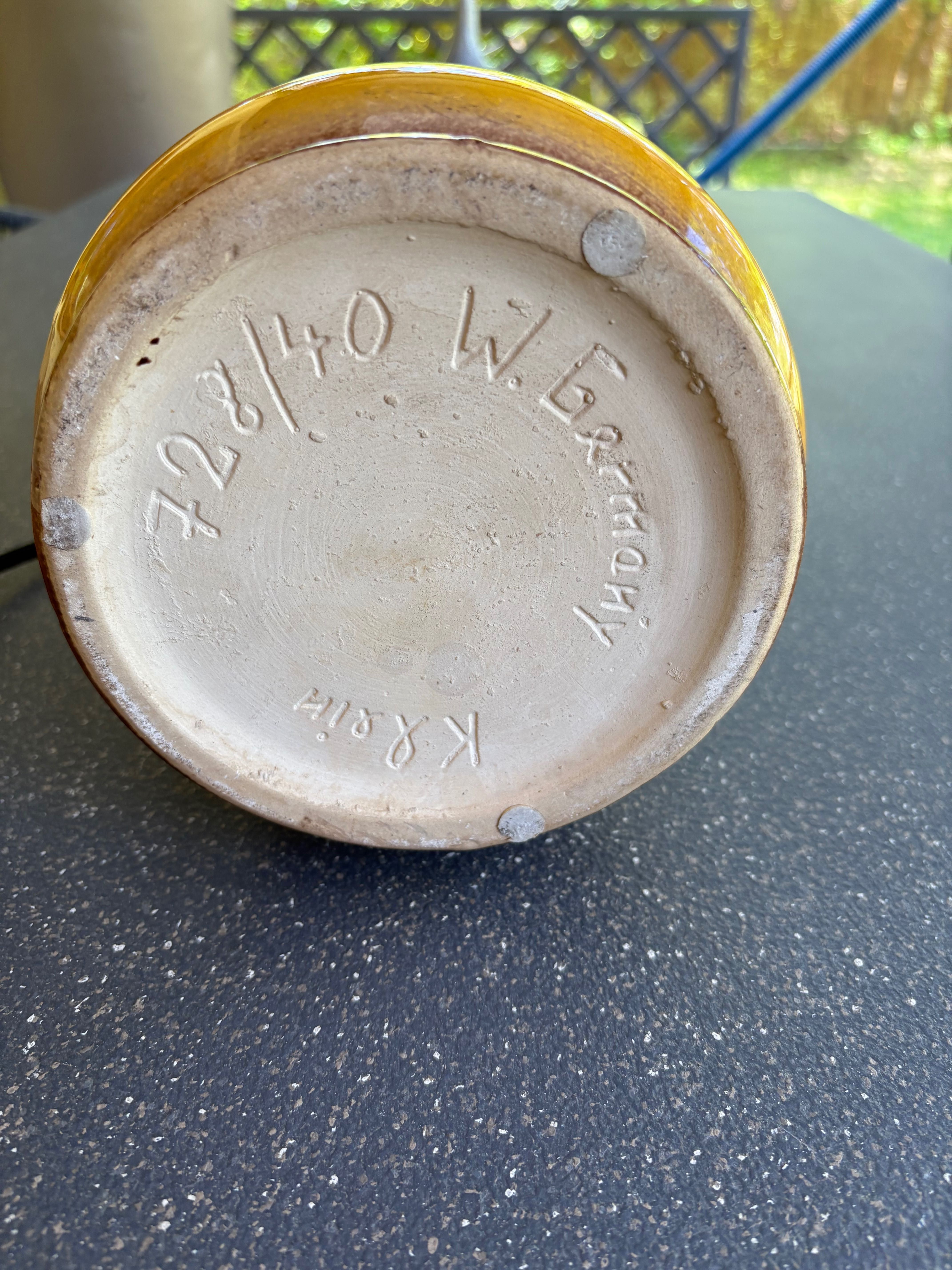 Fat Lava wazon ceramiczny 40 cm vintage lata 70