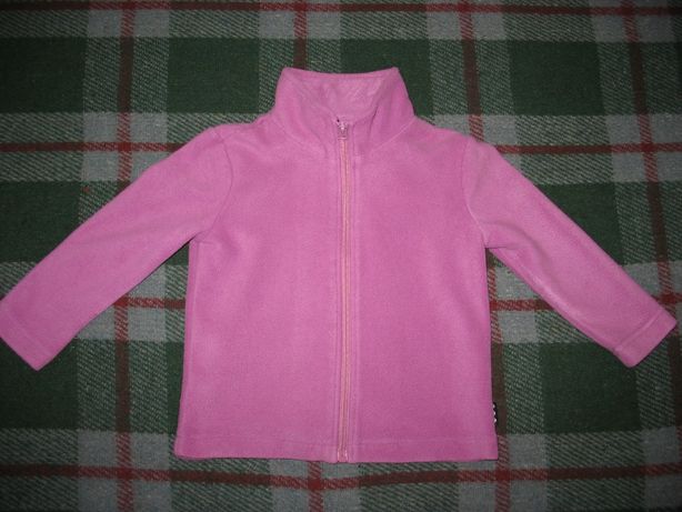 Кофта флис розовая (рост 92), штаны велюр (рост 104) для девочки
