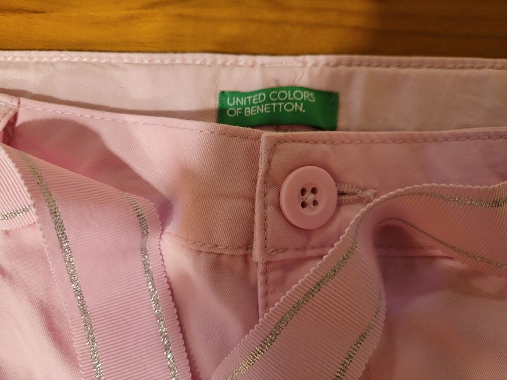 Benetton - Calções Rosa - 10/11 anos - NOVOS