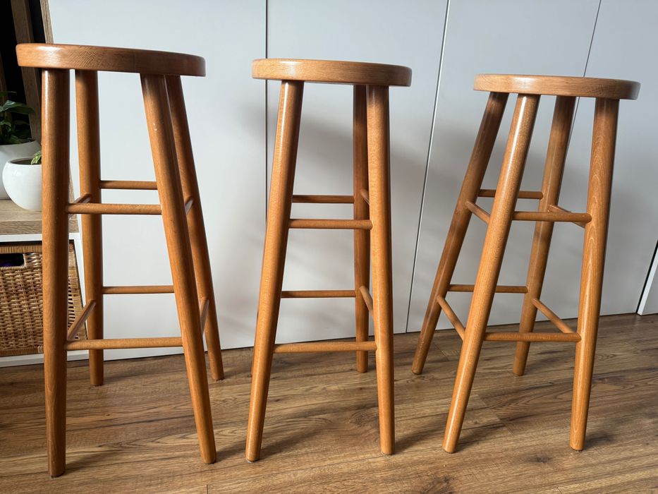 Hoker 3 szt jak nowy, drewniany lakierowany