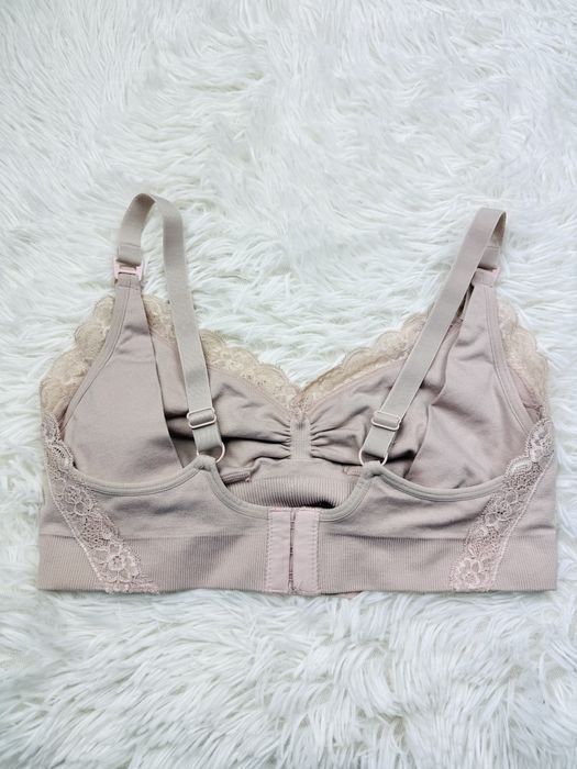 Biustonosz ciążowy miękki do karmienia L 40 beżowy Lindex