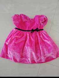Różowa sukienka dla dziewczynki rozmiar 68 cool club Smyk