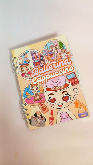 Альбом книга гра на липучках Балерина капучіна Ballerina cappuccino