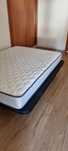 Cama simples com 1.40x1.90 e colchão molaflex