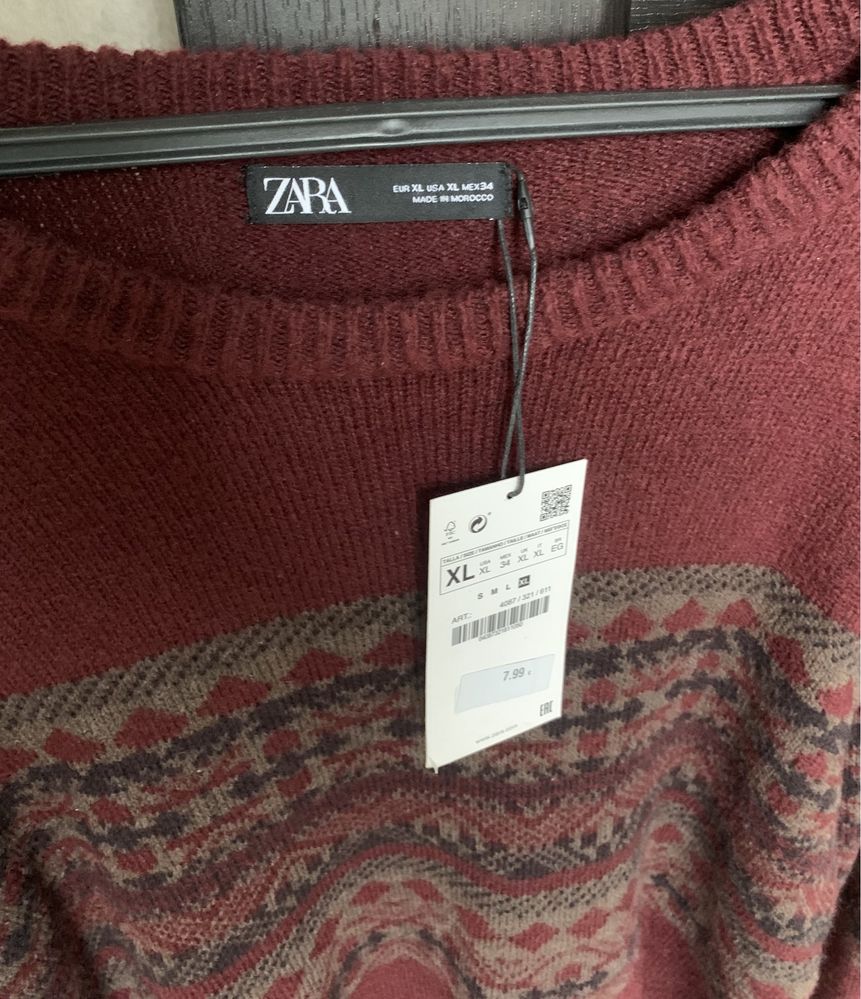 Свитер Zara man XL