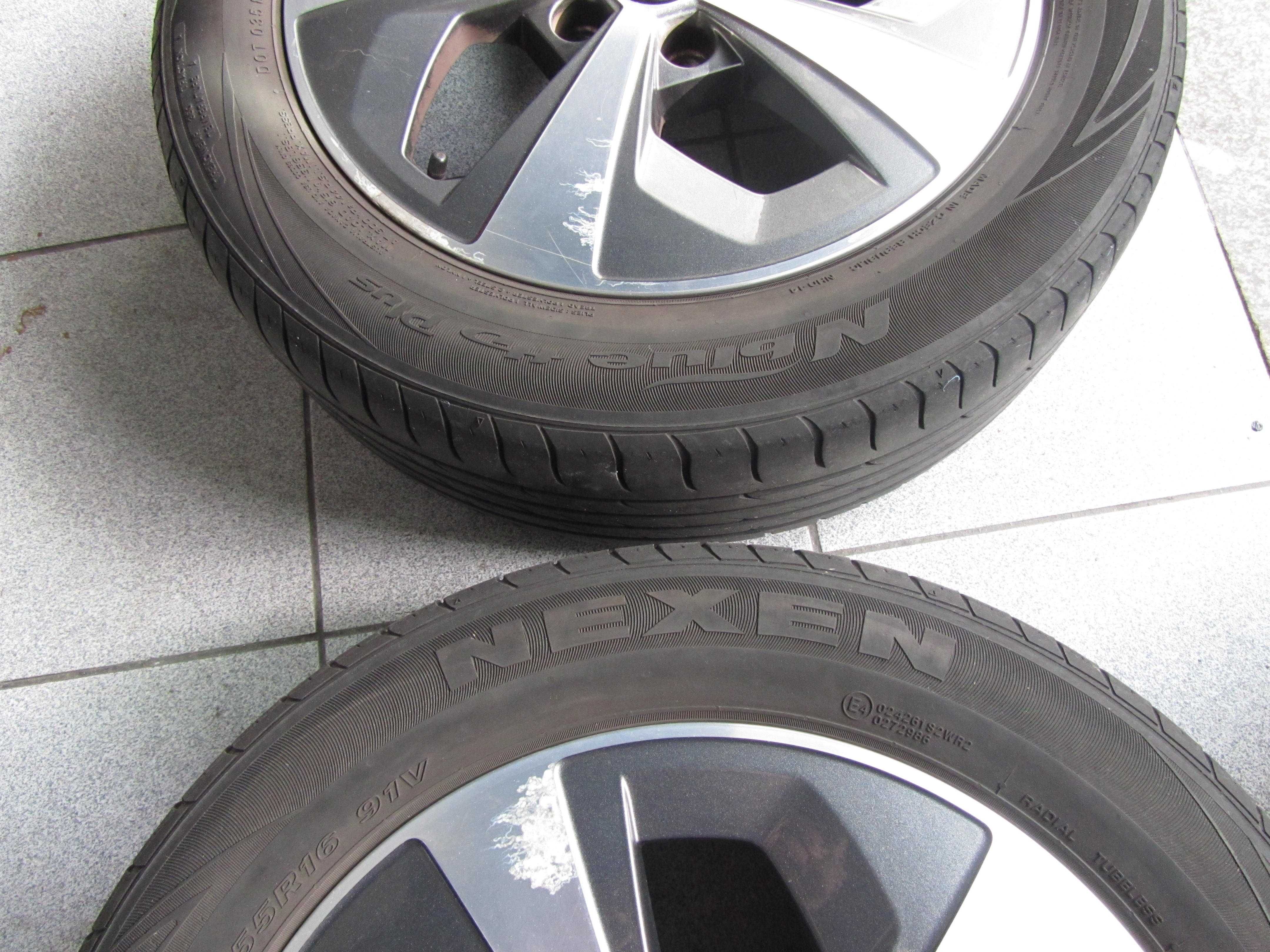 4 Jantes Originais Skoda 16" 5x112  + 4 pneus Michelin c/muito piso