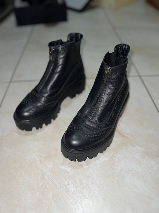 Ботинки полуботинки сапоги туфли кожаные armani